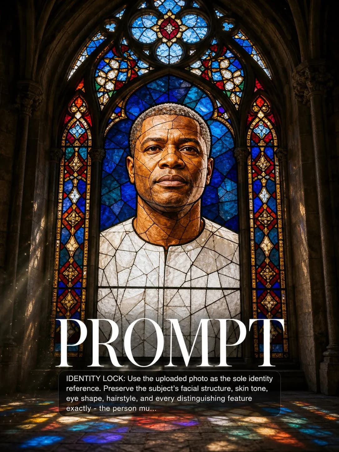 Stained Glass Window Saint example image