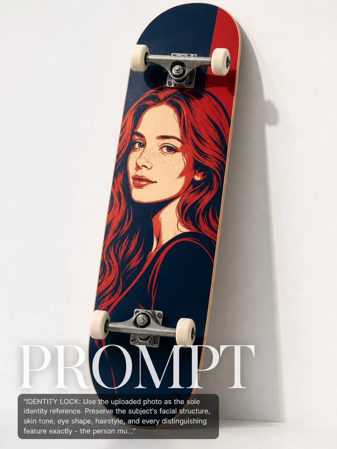 Skateboard Deck Artist Series example created for GPT Image 2 in 3:4