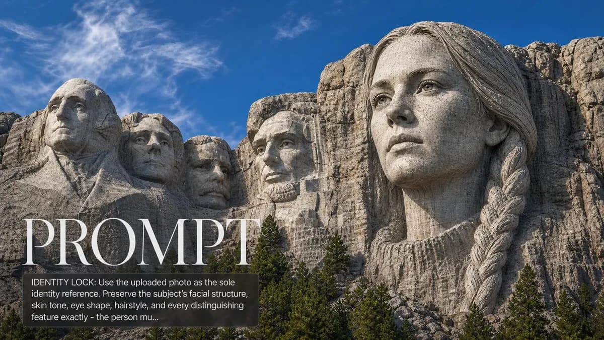 Your Face Carved in Mount Rushmore example image