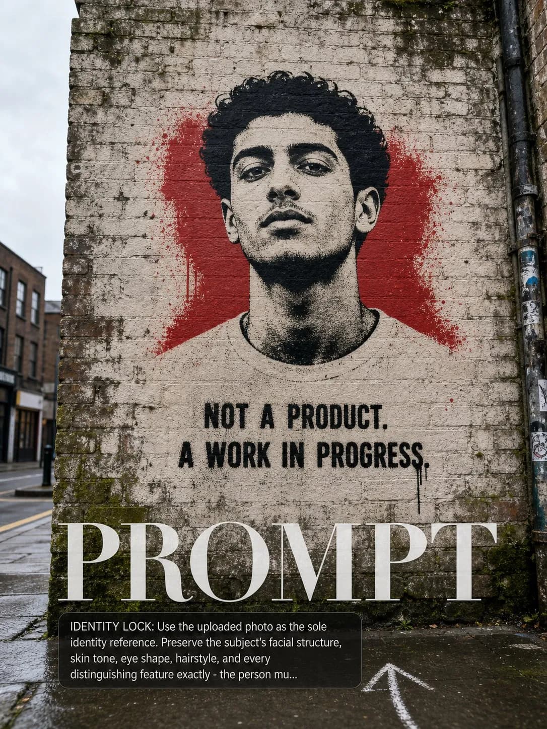 Banksy-Style Wall Stencil Citywide example image