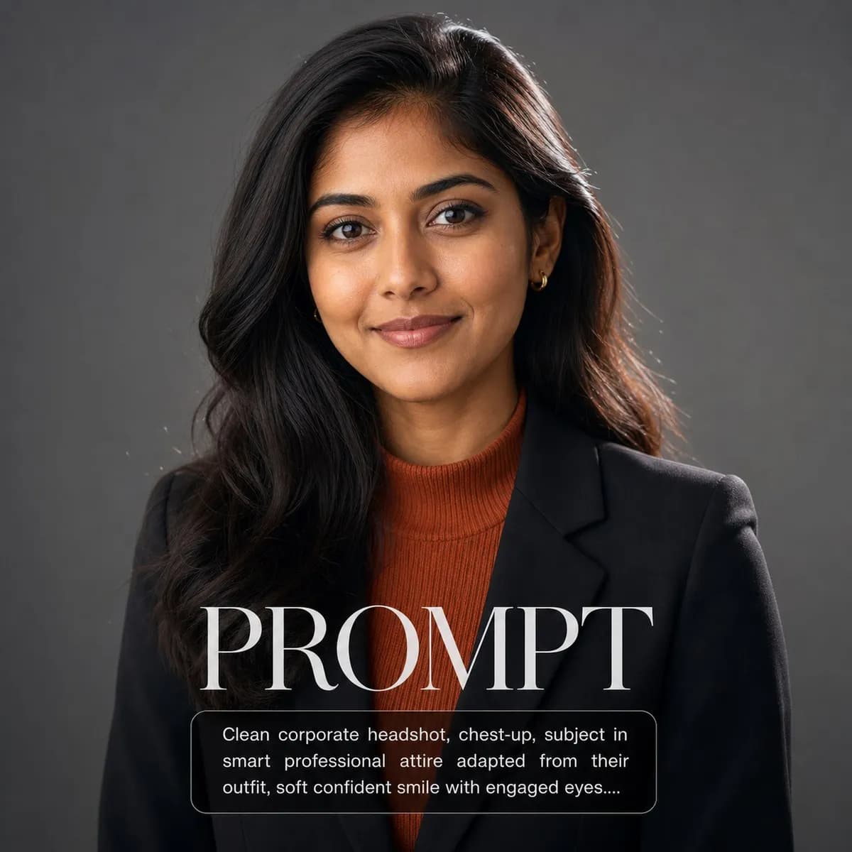 Executive LinkedIn Headshot example created for GPT Image 2 in 1:1