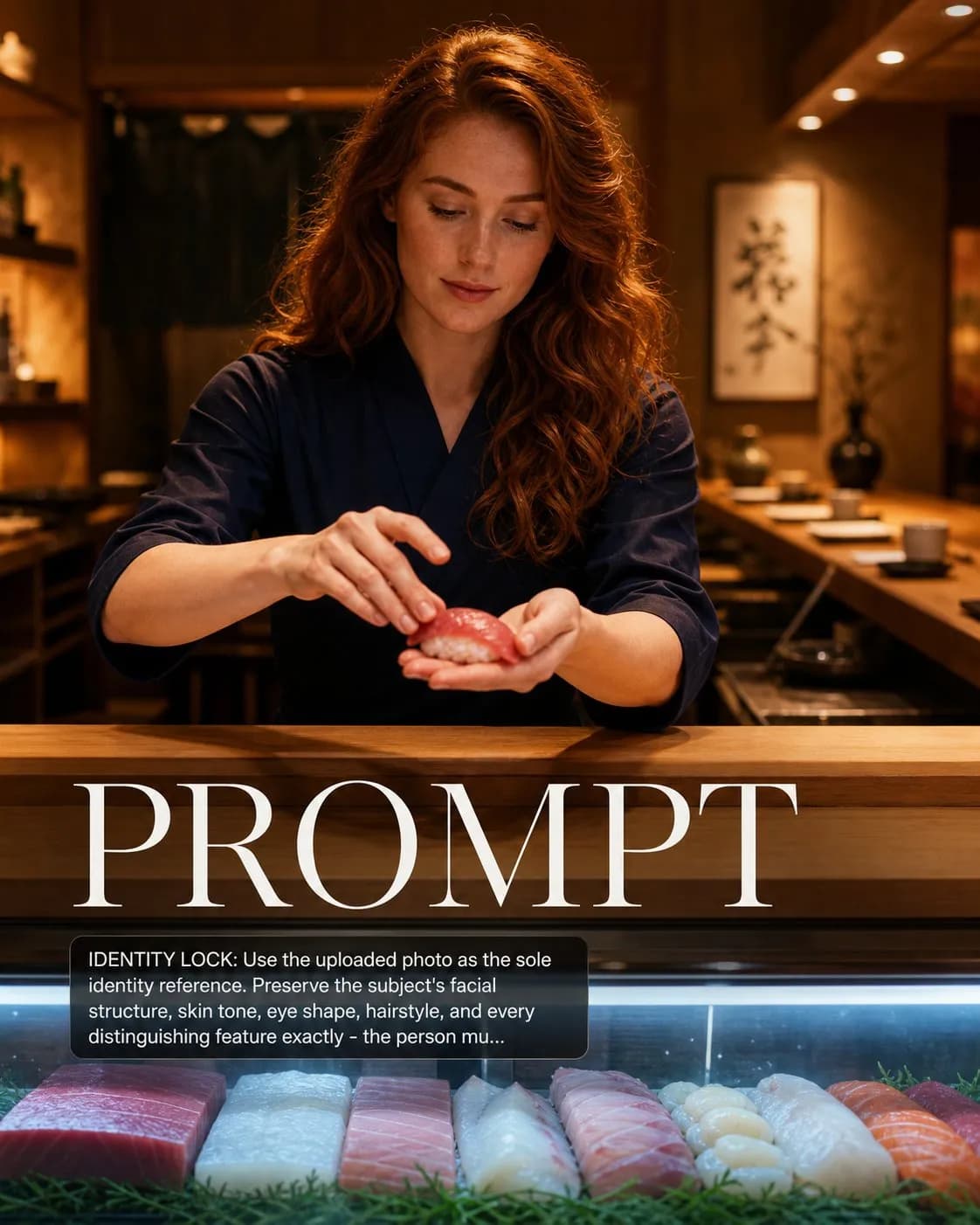 Sushi Master at the Counter