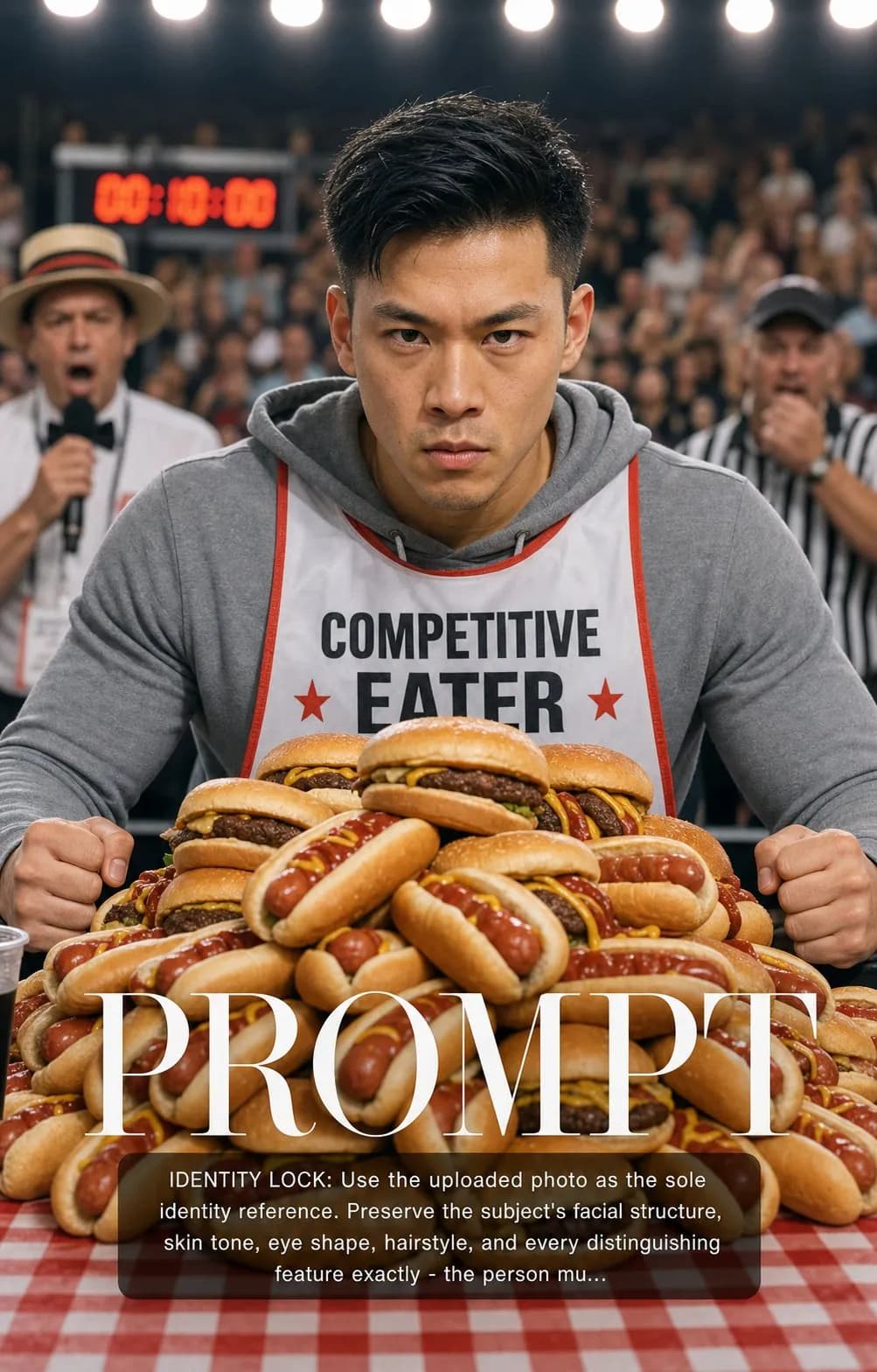 Competitive Eater World Record Attempt