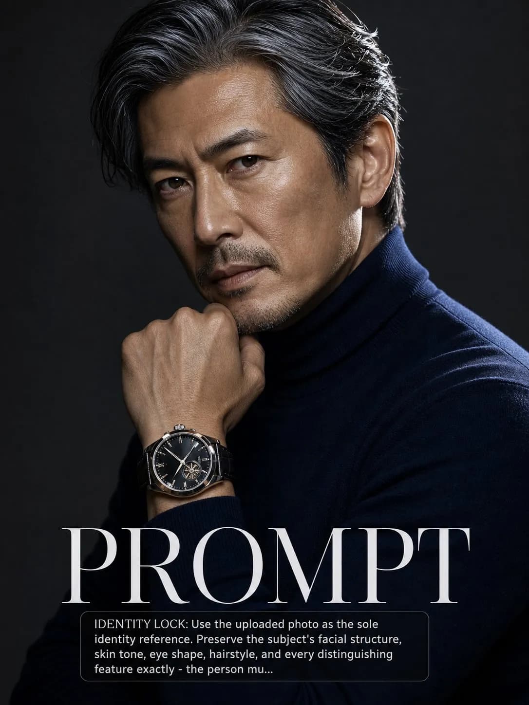 Black Label Watch Campaign Portrait