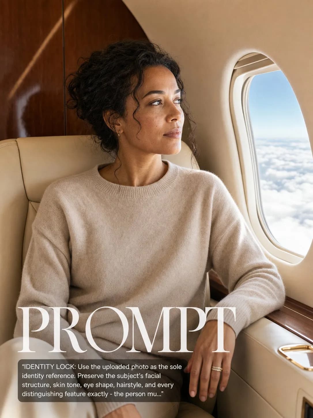 Private Jet Cabin Editorial Portrait