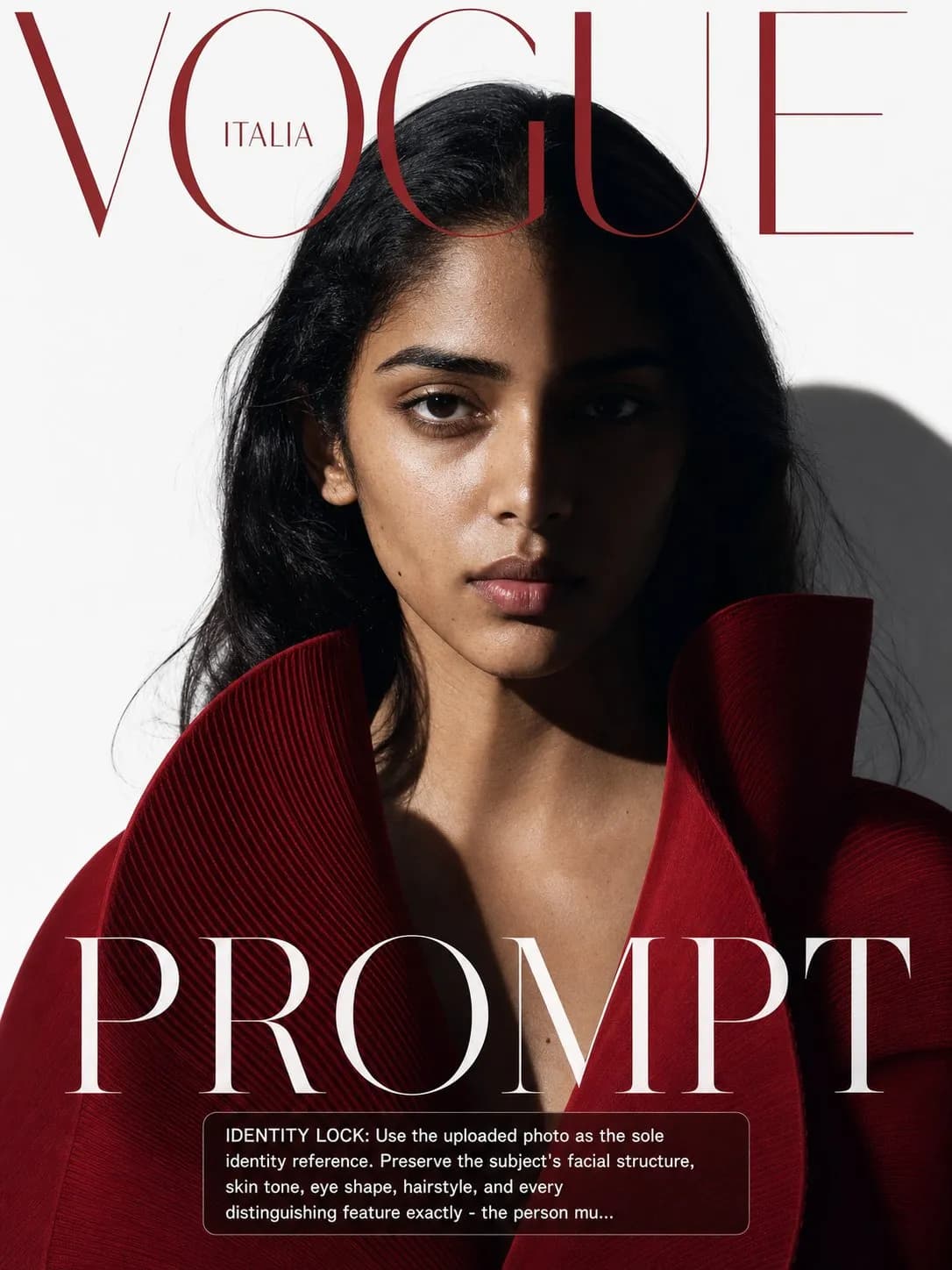 Vogue Italia Fashion Cover example created for GPT Image 2 in 3:4