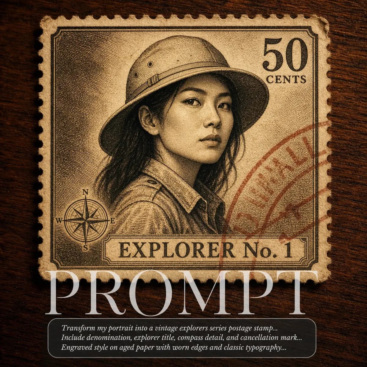 Vintage Stamp Series: Explorer Edition