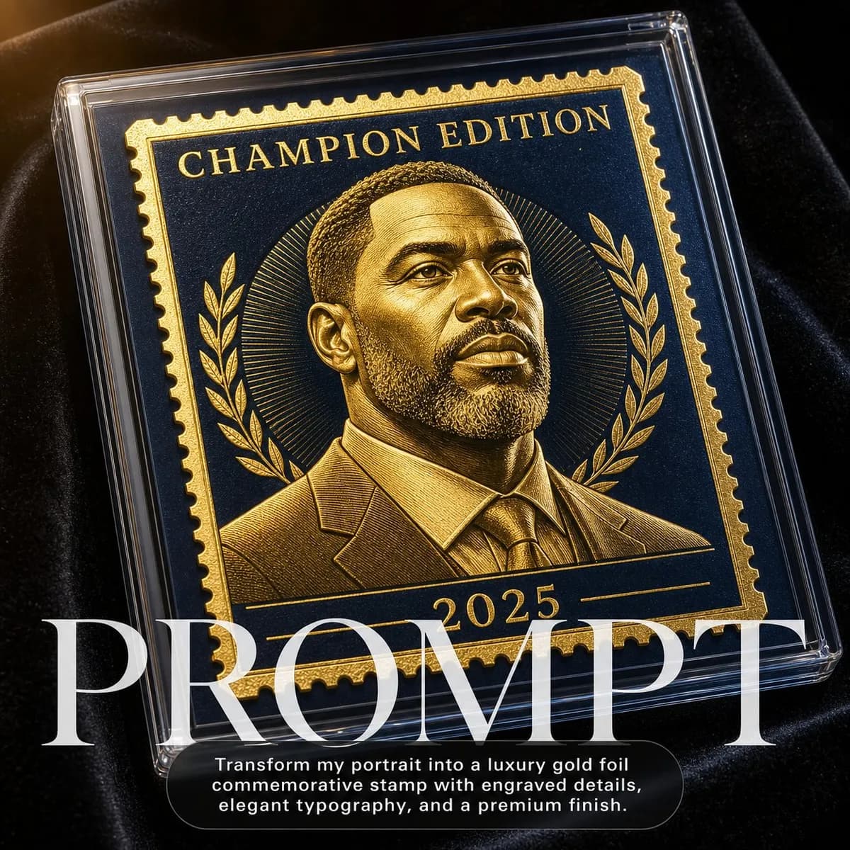 Gold Foil Commemorative Stamp