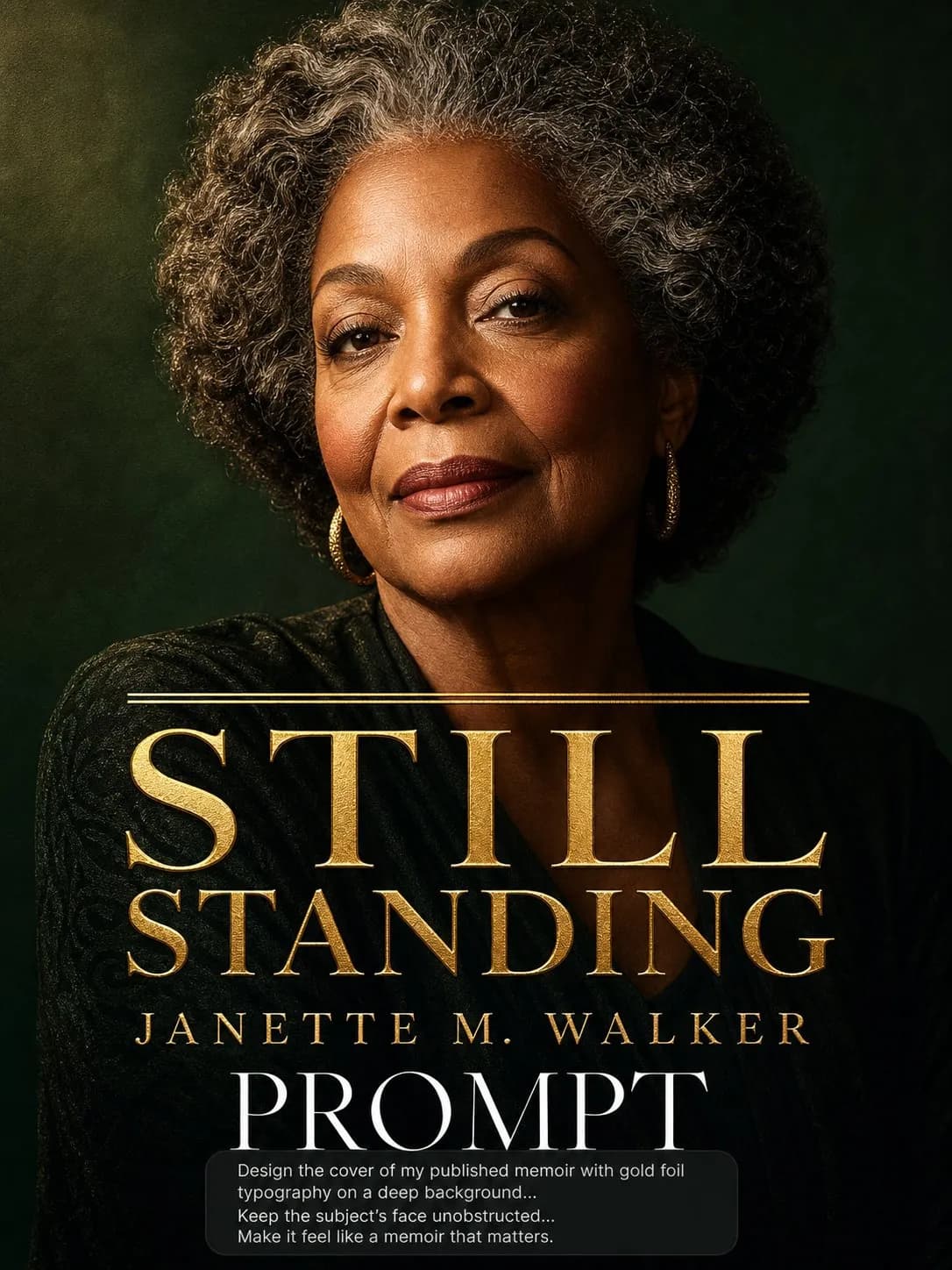 Memoir Cover: Your Story in Gold