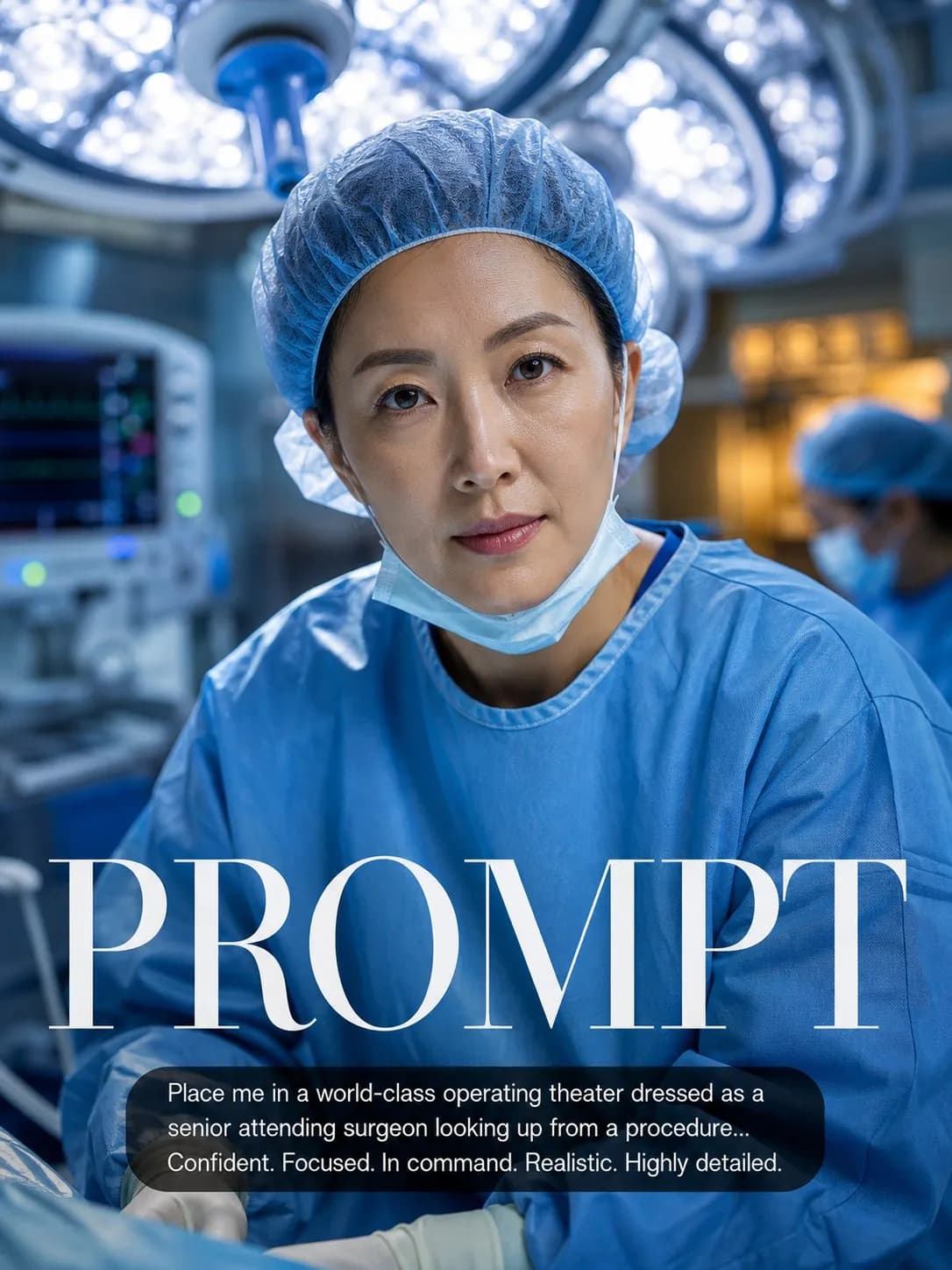 Surgeon Portrait: In the OR example created for GPT Image 2 in 3:4
