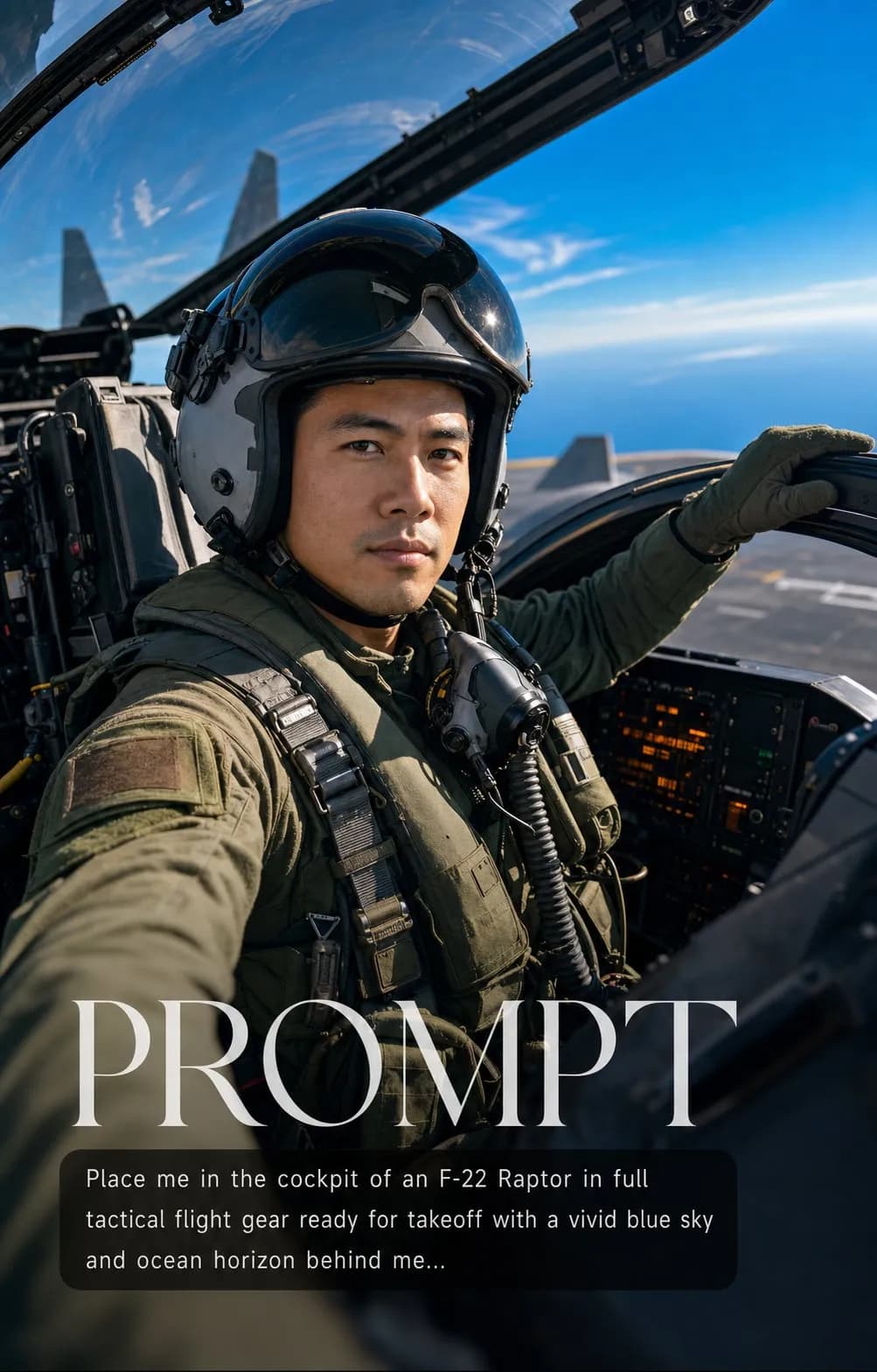 Fighter Pilot Portrait: Ready for Takeoff example created for GPT Image 2 in 4:5