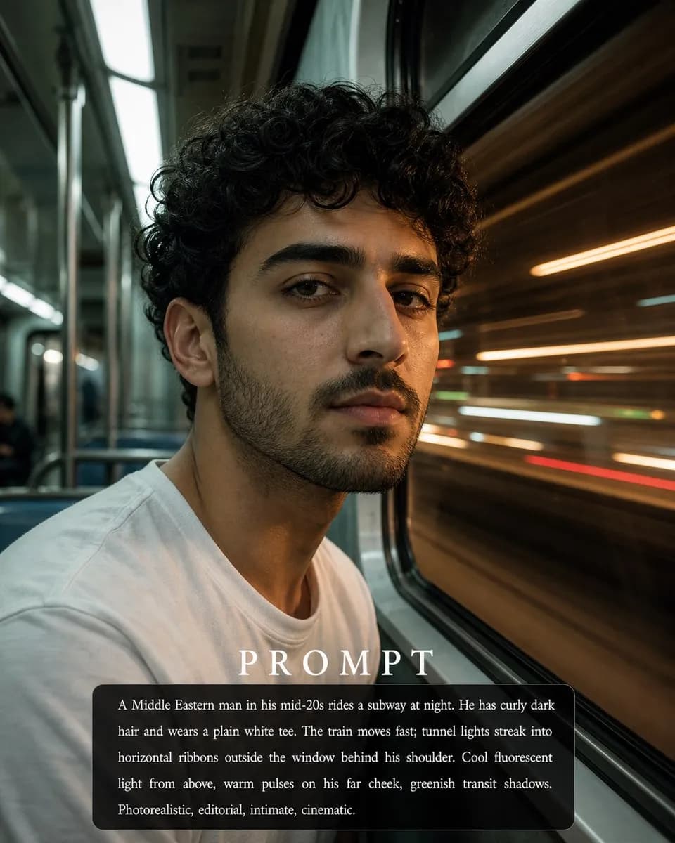 Subway Window Light Streaks example image