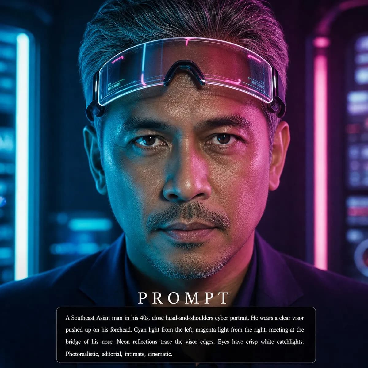 Cyber Visor Reflection example image