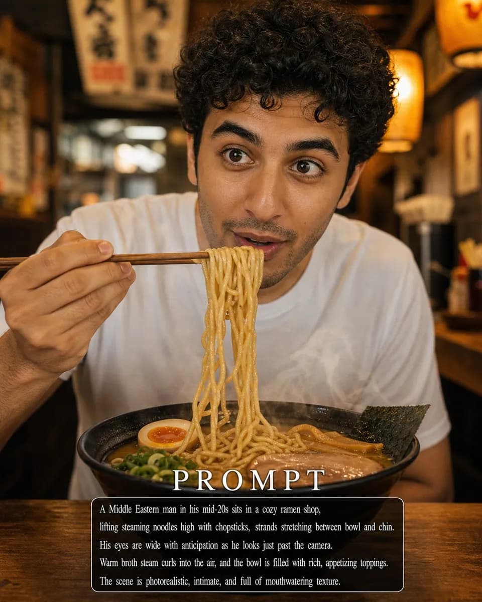 Ramen Slurp Freeze Frame example created for GPT Image 2 in 4:5