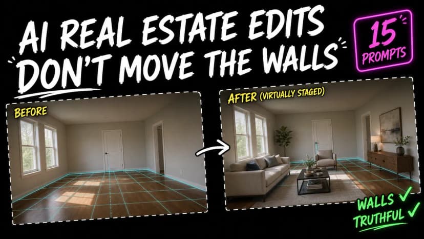 15 AI Real Estate Photo Editing Prompts for Listings and Virtual Staging (2026)