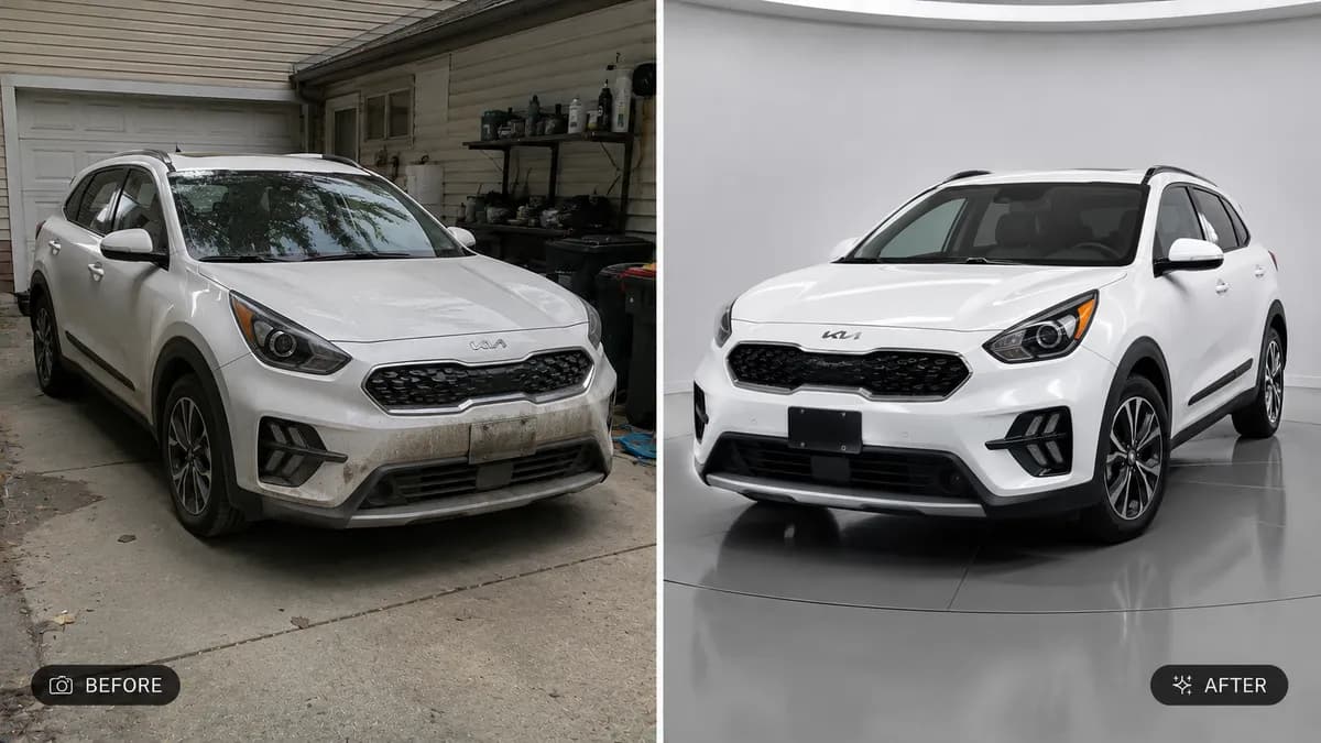 Enhance Car Photo for Listing or Showcase