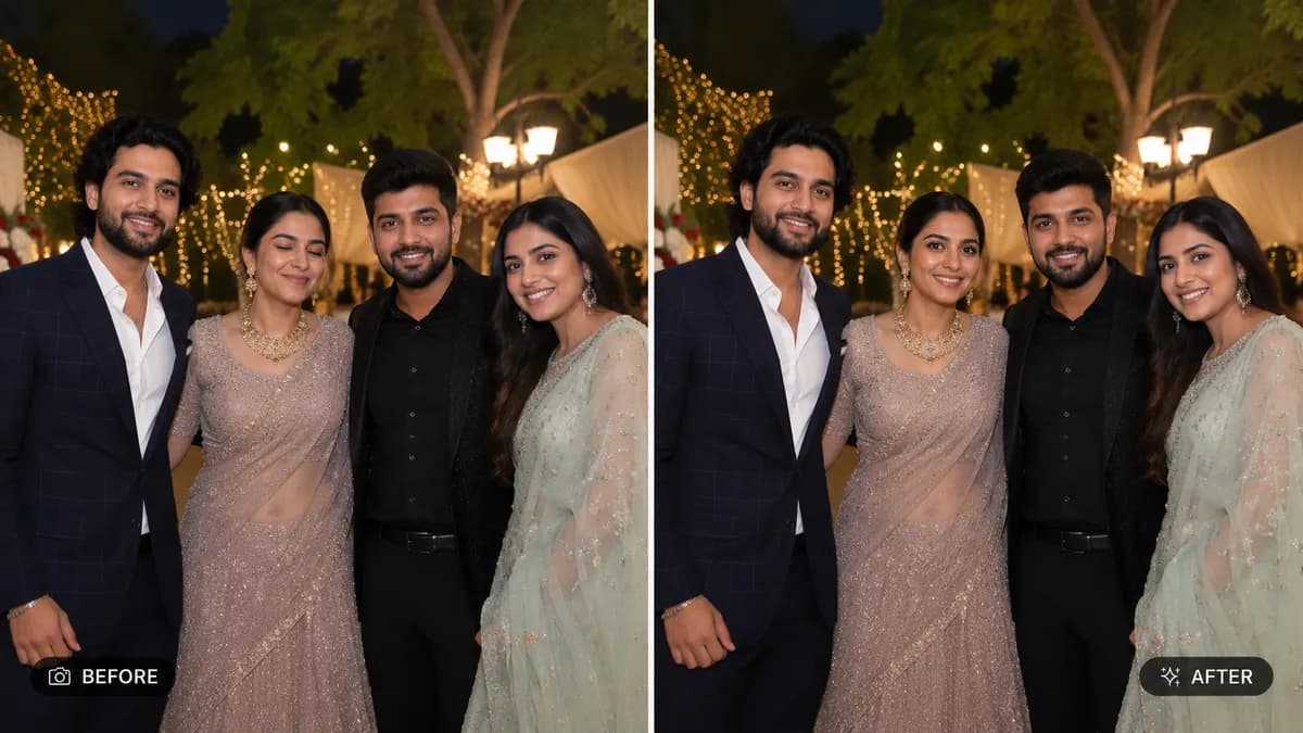 Fix Closed Eyes or Bad Expression in Photo example image