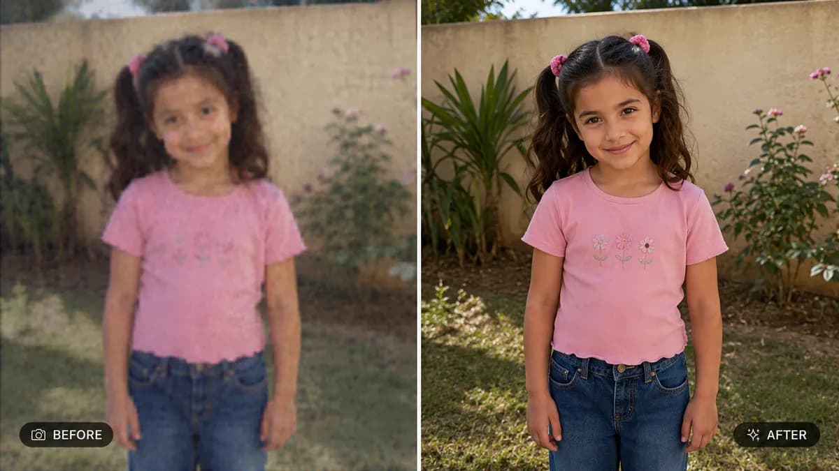 Upscale and Sharpen Low Resolution Photo example image