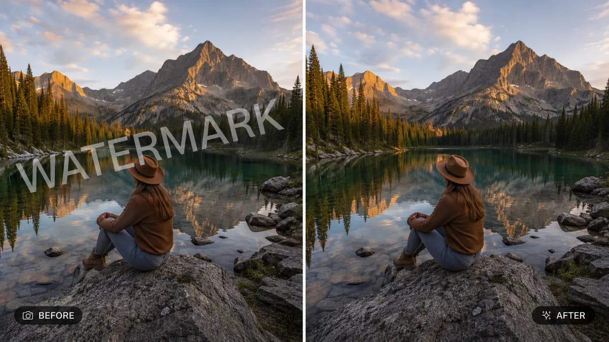 Remove Watermark or Text From Photo example image