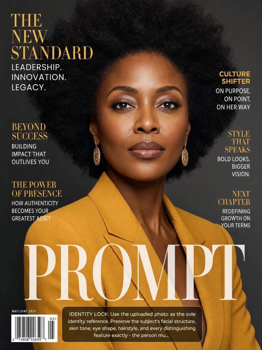 Magazine Cover Feature Subject