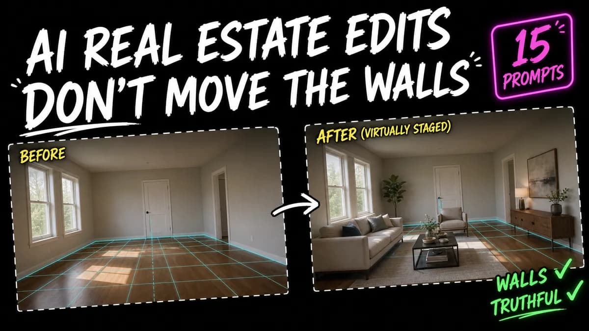 15 AI Real Estate Photo Editing Prompts for Listings and Virtual Staging (2026)