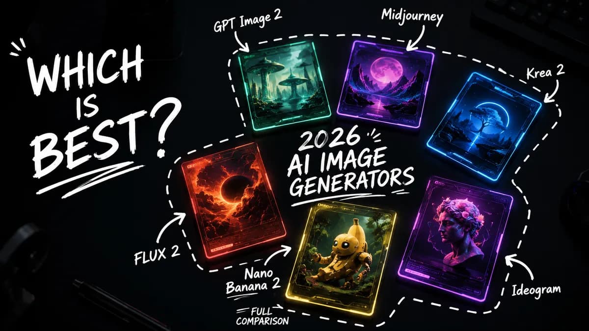 Best AI Image Generators 2026: GPT Image 2 vs Midjourney vs Krea 2 vs FLUX (Full Comparison)