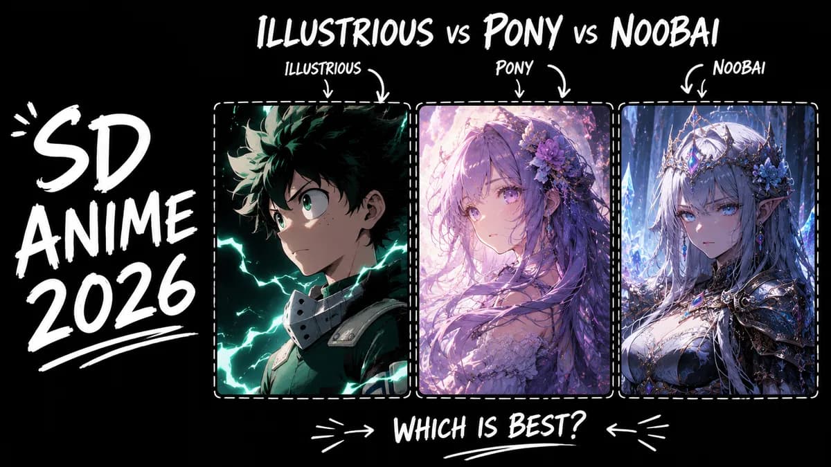 Best Stable Diffusion Anime Checkpoints 2026: Illustrious XL, Pony & LoRA Guide