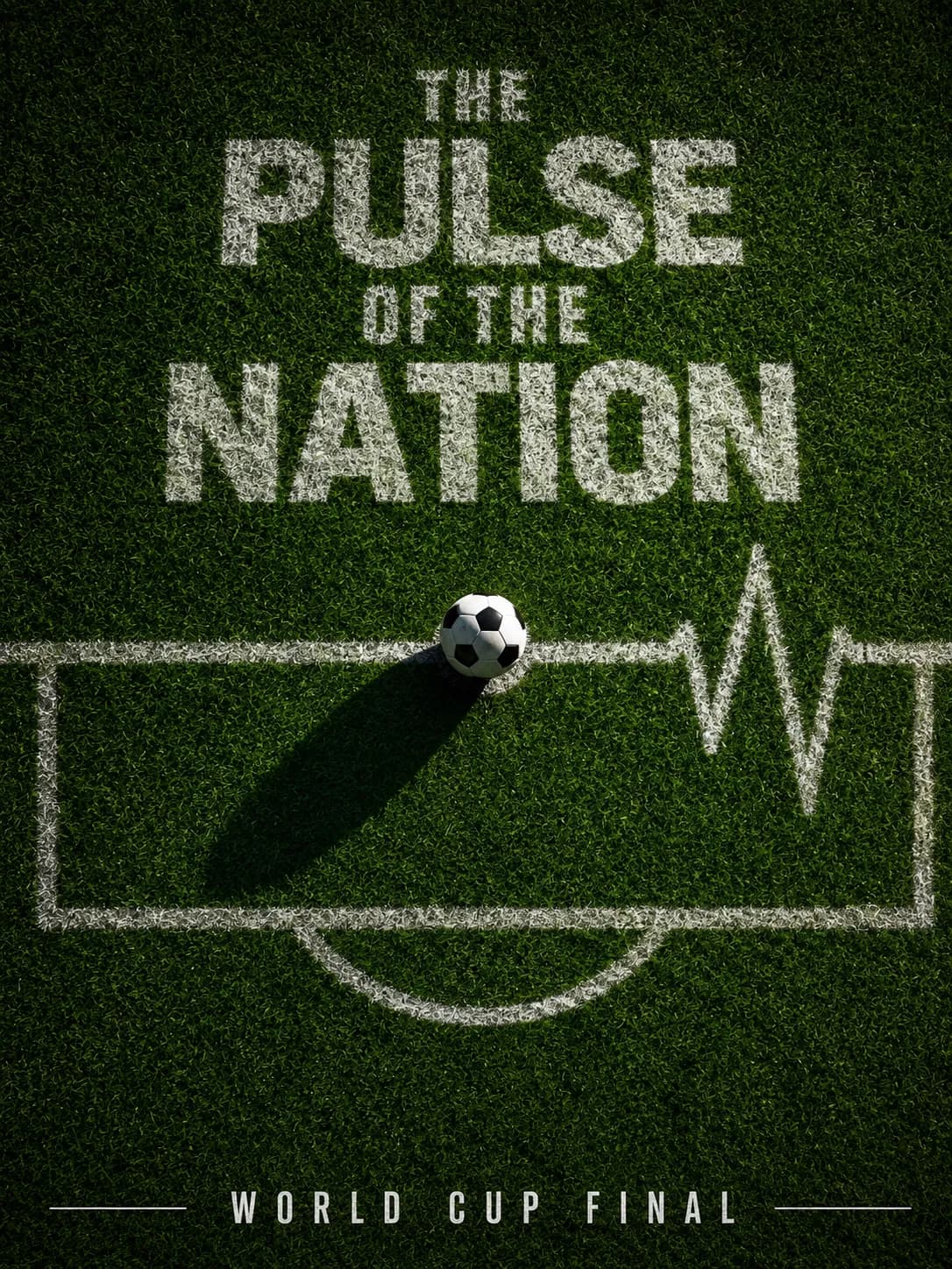 "The Pulse of the Nation" World Cup Final Heartbeat Poster