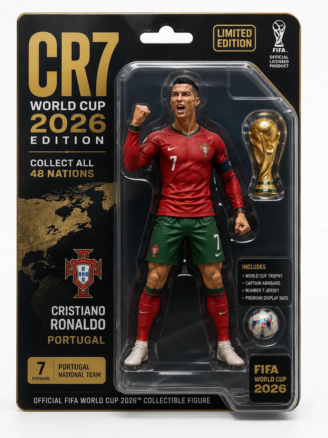 Cristiano Ronaldo World Cup 2026 Collector Action Figure