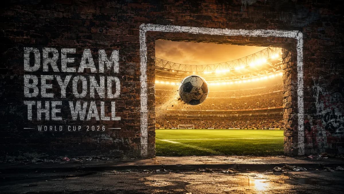 Dream Beyond The Wall" Urban World Cup Portal Poster