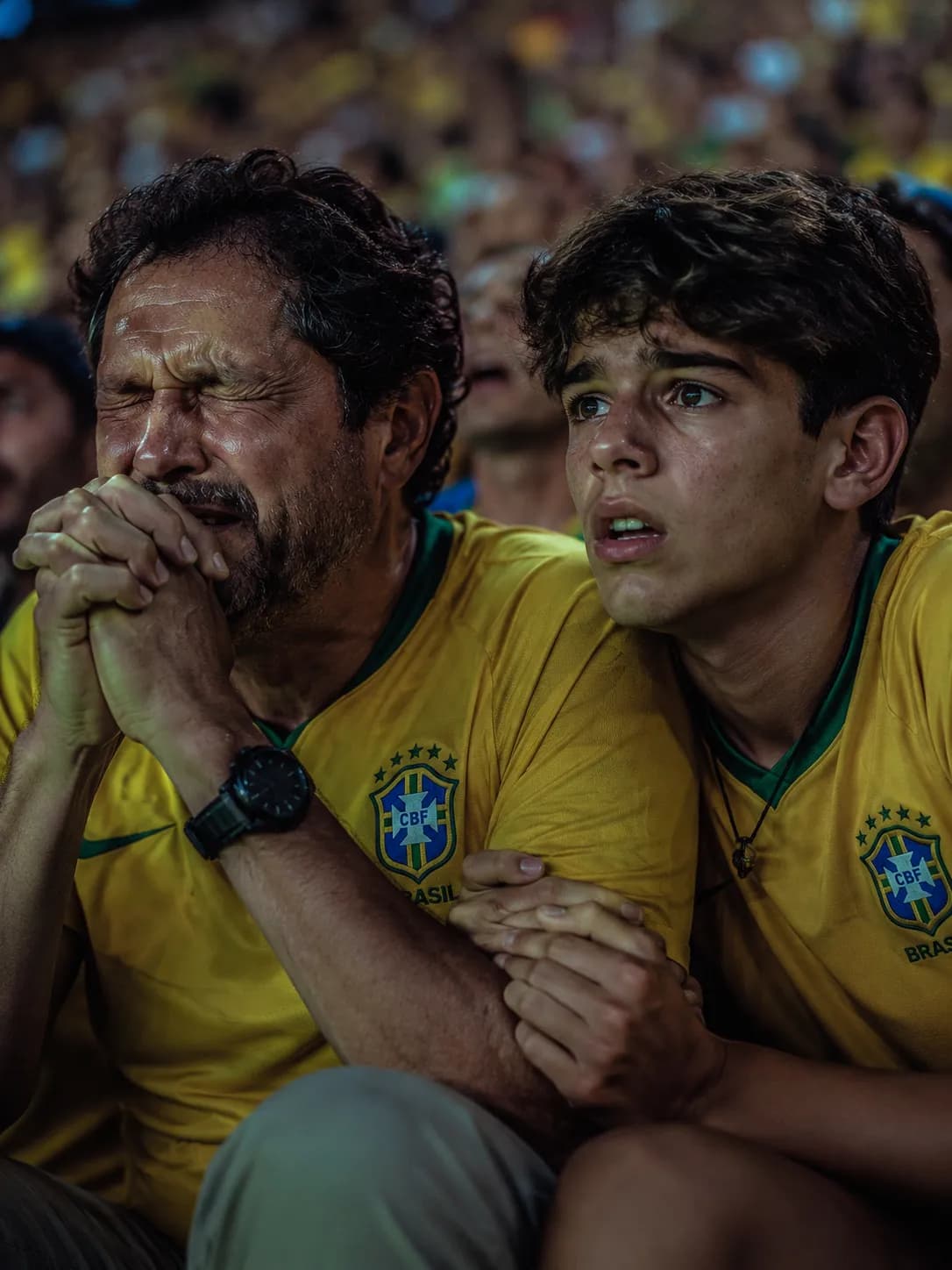 Father Son World Cup Last Minute Tension Stadium