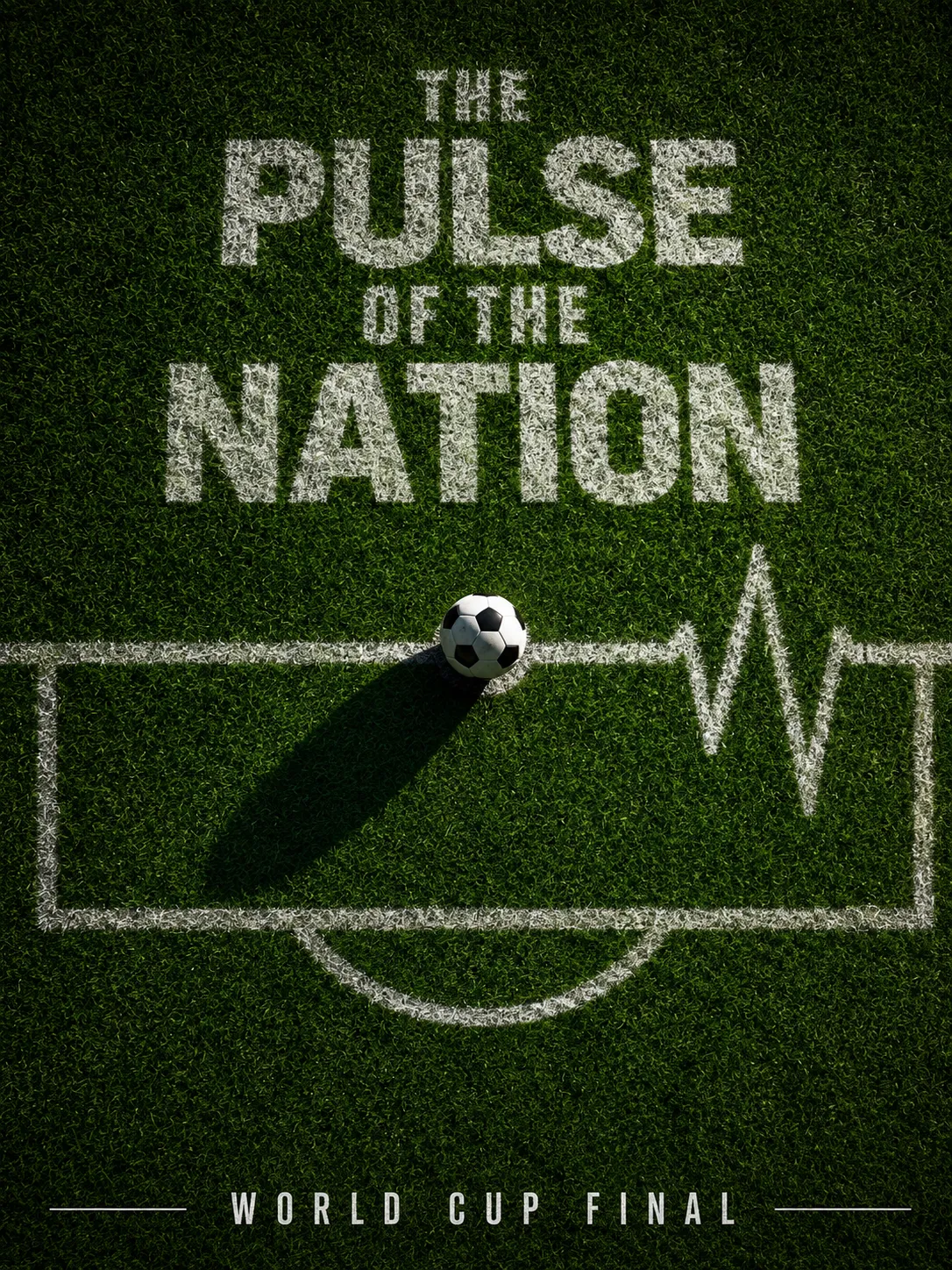 "The Pulse of the Nation" World Cup Final Heartbeat Poster