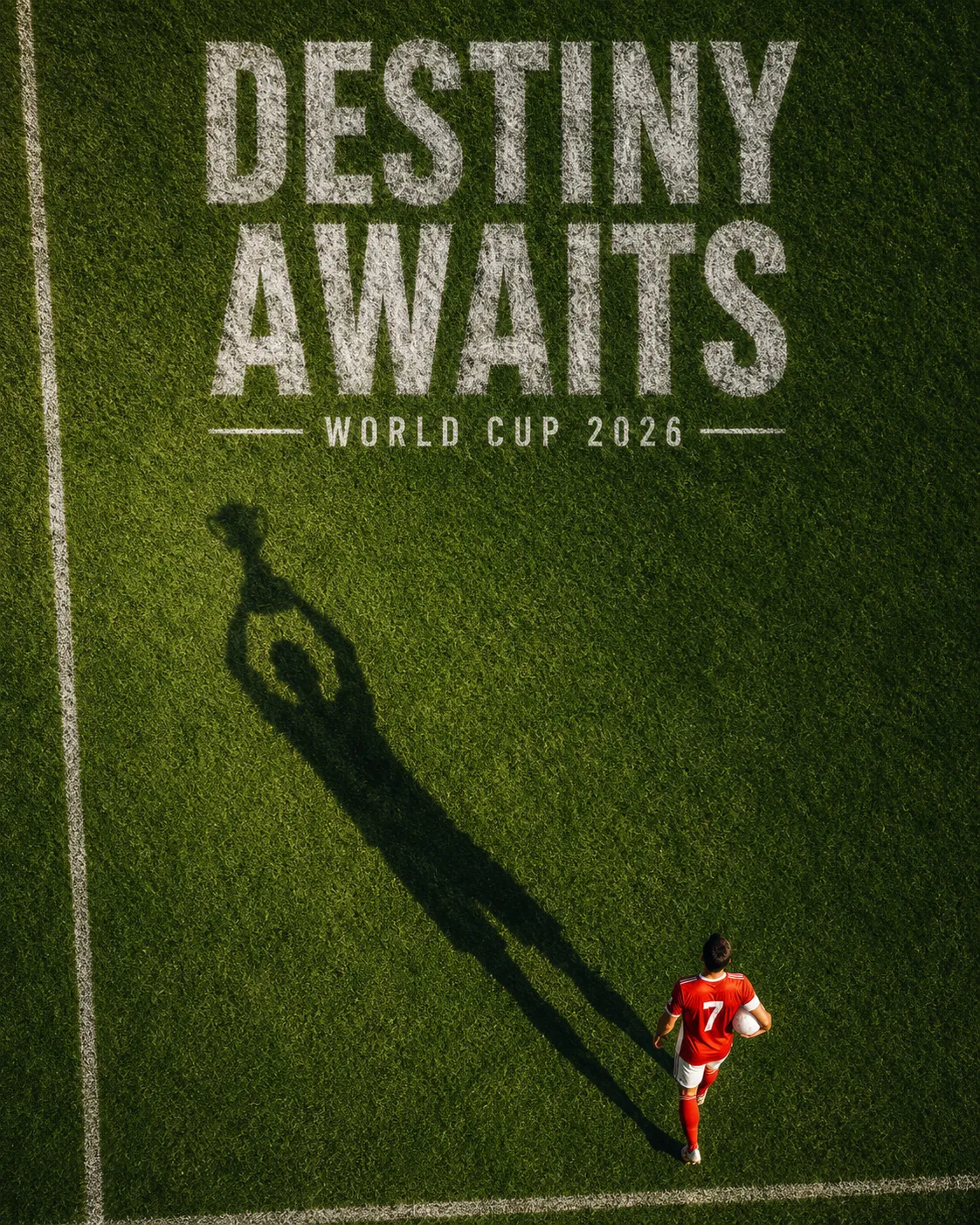"Destiny Awaits" Trophy Shadow World Cup Poster