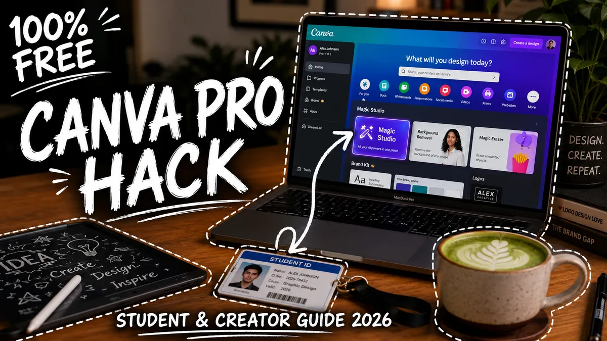 How to Get Canva Pro for FREE in 2026: The Complete Student & Creator Guide (Magic Studio AI)